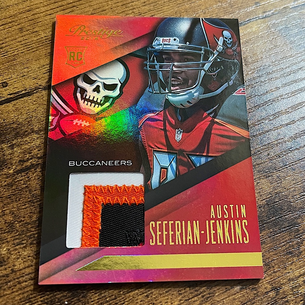 2014 Panini Prestige Jerseys Prime ASJ Rookie Jumbo Patch Buccaneers Rookie Card